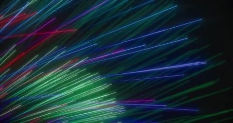Colorful Light Trails Stock Footage