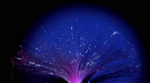 Colorful Light Vulcan in Night Stock Footage 67876701
