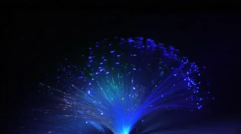 Colorful Light Vulcan in Night Stock Footage 67876804