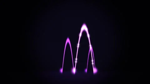 Colorful light wave pattern moving in dark space with Stock Footage 338228591