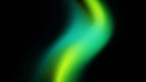 Colorful light waves move through a dark background and create a vibrant pa.. Illustrazione stock