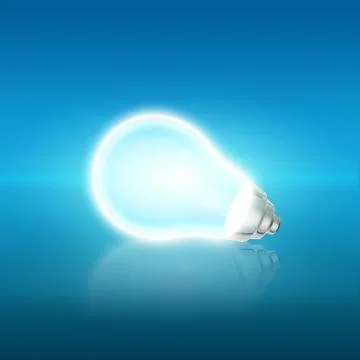 Colorful lightbulb Stock Illustration