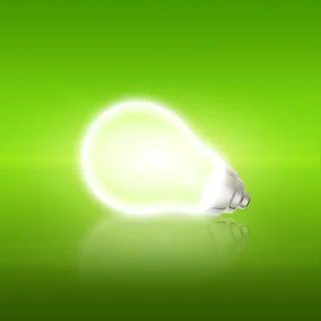 Colorful lightbulb Stock Illustration
