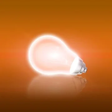 Colorful lightbulb Stock Illustration