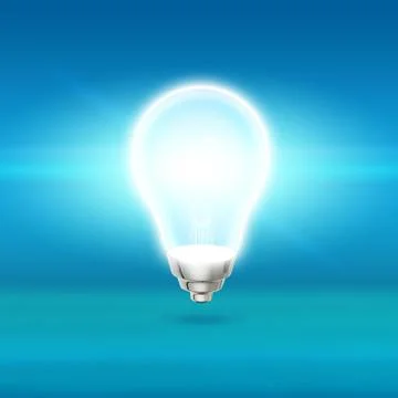 Colorful lightbulb Stock Illustration