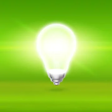 Colorful lightbulb Stock Illustration