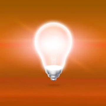 Colorful lightbulb Иллюстрация