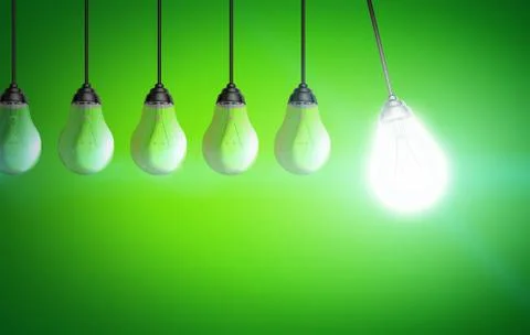 Colorful lightbulb Illustrazione stock