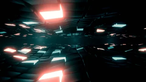 Colorful Lighting Loop Stock Footage 219284697