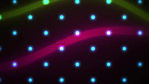 Colorful lights and dots pattern background. Stock Footage 340002092