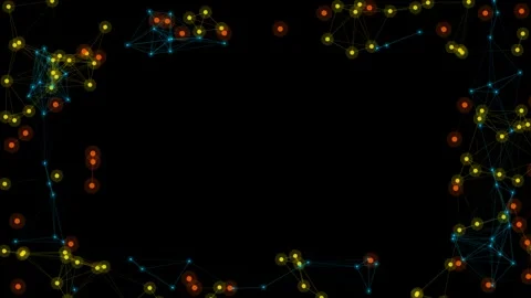 Colorful Lights on Black Background. Video stock 337394041