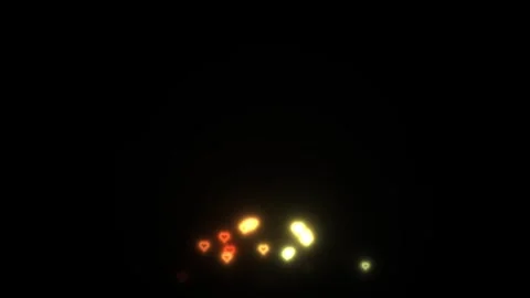 Colorful lights create a pattern against a dark background Stock Footage 338287615