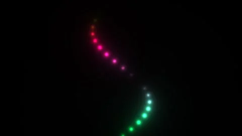 Colorful lights create patterns in dark space during a Stock Footage 338226390