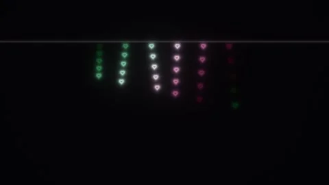 Colorful lights create patterns in dark background Stock Footage 338323343