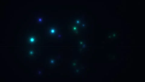 Colorful lights dance on a dark background with reflection Stock Footage 338199130