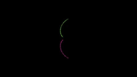 Colorful lights form patterns on black background Stock Footage 339515310