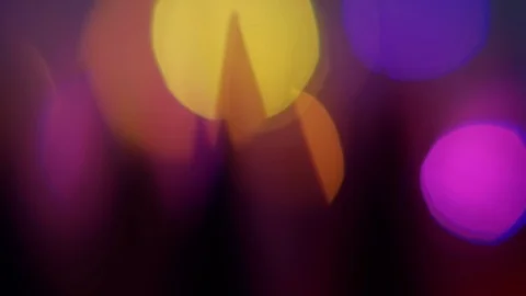 Colorful lights, glowing abstract background. 4K trucking shot. Stock Footage 89716347