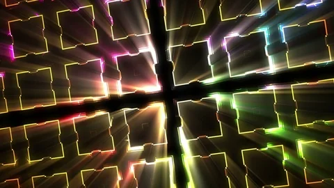 Colorful Lights Loop Background Stockbeeldmateriaal 101678289