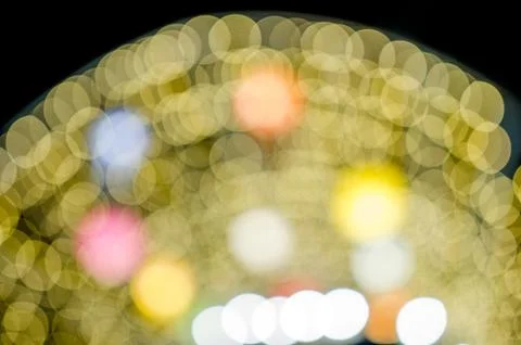 Colorful lights On New Year's Day, Bokeh circle lights, background image with 库存照片