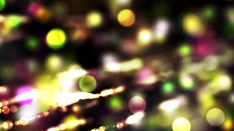 Colorful Lights Particles Bokeh Effect Background Loop Stock Footage 201953817