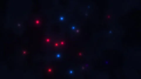 Colorful lights shining in dark space create a visual Stock Footage 338200123