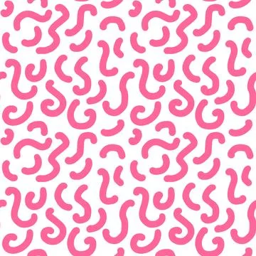 Colorful line doodle seamless pattern. Creative abstract art background Illustrazione stock