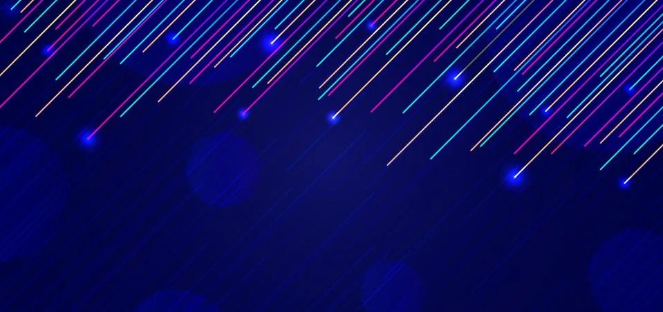 Colorful line pattern star fall concept light flare abstract  background Stock Illustration