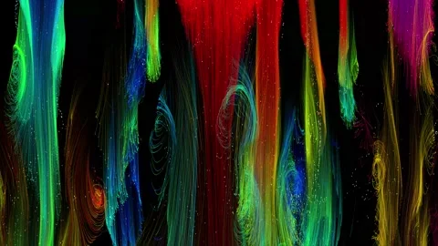 Colorful Line Strings Wide Screen Abstract Background Stock Footage 201294483