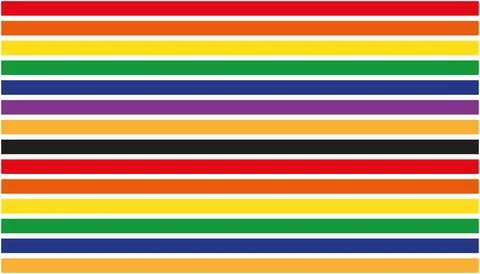Colorful linear horizontal repeating pattern Stock Illustration