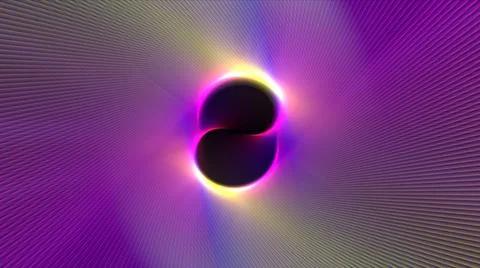 Colorful lines of abstract background, 3D rendering Stock Illustration