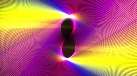 Colorful lines of abstract background, 3D rendering Stock Illustration