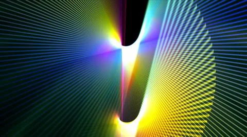 Colorful lines of abstract background, 3D rendering Stock Illustration