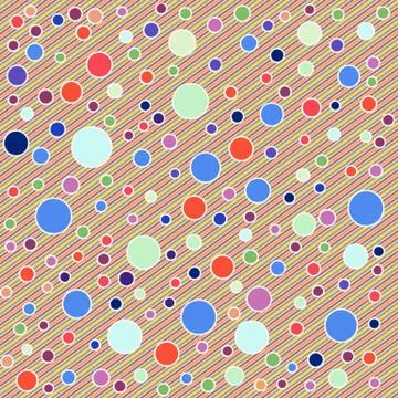 Colorful lines and circles pattern design abstract image for multipurpose use Stock Illustration