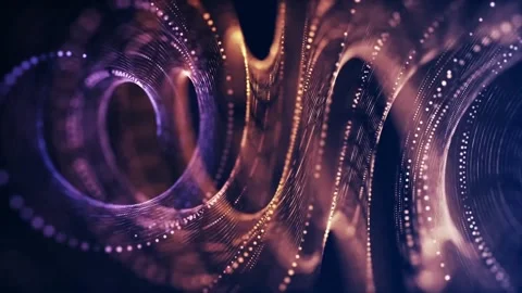 Colorful Lines And Lights Particles Background Loop Stock-Footage 201545332