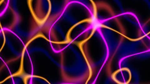 Colorful lines and patterns create a vibrant abstract design with curves an.. Stock Illustration