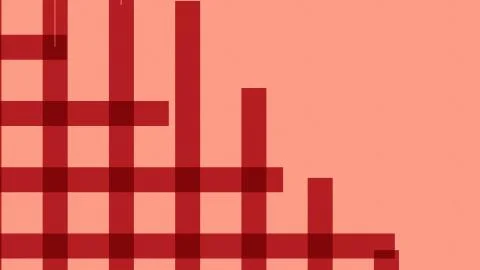 Colorful lines and squares pattern transitions background. formation makes in Stock Illustration