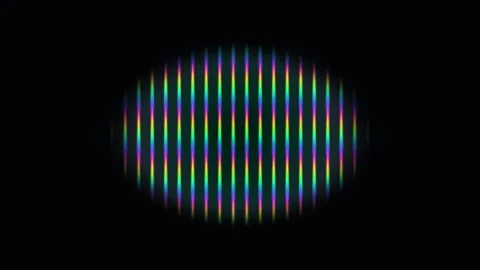 Colorful lines create a pattern against a dark background Stock Footage 338224607