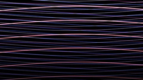 Colorful lines create patterns against a dark background Stock Footage 338067016