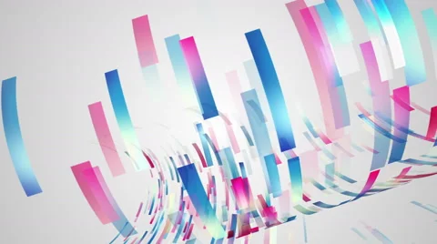 Colorful lines draws circle Stock Footage 67087676
