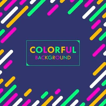 Colorful lines element geometric pattern background Stock Illustration