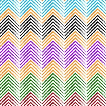 Colorful lines geometric pattern abstract vector design Stock Illustration