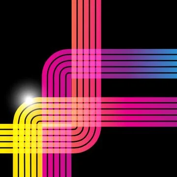 Colorful lines Stock Illustration
