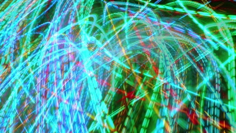 Colorful lines loop background | Stock Video | Pond5