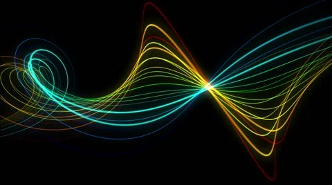Colorful lines - motion graphics Stock Footage 62783233