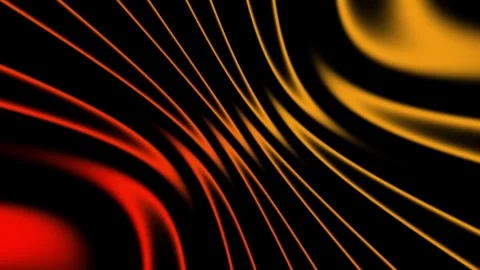 Colorful lines move in patterns on a dark background creating a visual effe.. Stock Footage 329608960