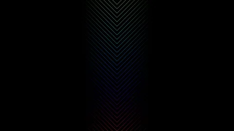 Colorful lines moving in a pattern against a dark Stock Footage 338224252