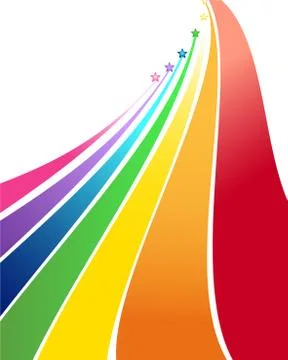 Colorful lines with star vector abstract background Stock-Illustration