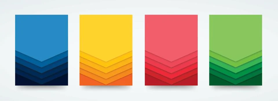 Colorful lines template background vector Stock Illustration