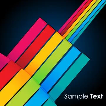 Colorful lines on vector background Stock Illustration