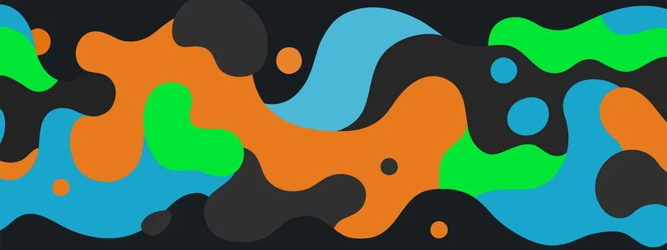 Colorful Liquid design with abstract elements. イラスト素材